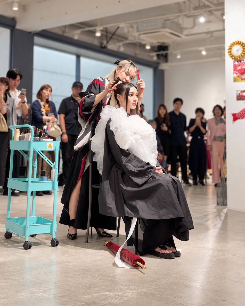 ヘアショーでのモデル活動